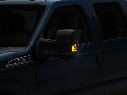 Raxiom V2 LED Side Mirror Marker Lights; Smoked (08-16 F-250 Super Duty w/ Factory Mirrors)