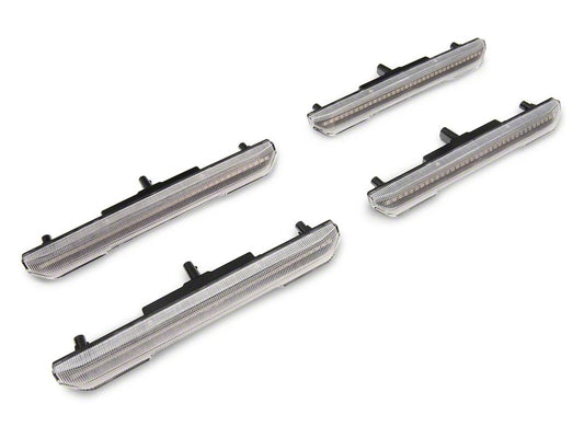 Raxiom Axial Series LED Fender Flare Marker Lights; Clear Lens (21-25 Sierra 3500 HD)