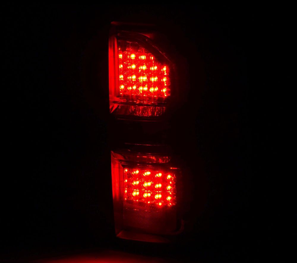Raxiom Axial Series LED Tail Lights; Black Housing; Smoked Lens (14-18 Sierra 1500 w/ Factory Halogen Tail Lights)