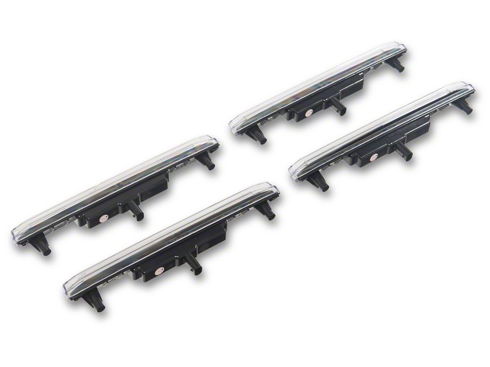 Raxiom V2 LED Side Markers; Clear Lens; Amber LED (20-26 Sierra 3500 HD)