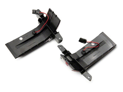 Raxiom Axial Series Dual-Row Amber LED Tow Mirror Lights; Clear (15-19 Sierra 3500 HD)