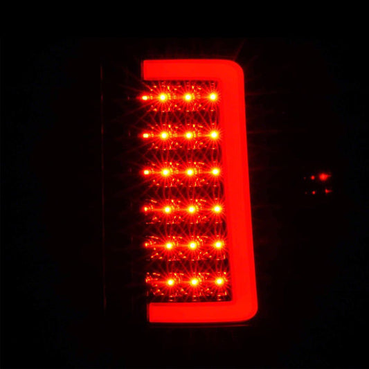 Raxiom Axial Series C-Tube LED Tail Lights; Black Housing; Clear Lens (07-14 Sierra 2500 HD)