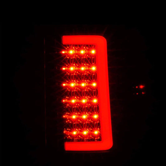 Raxiom Axial Series C-Tube LED Tail Lights; Black Housing; Smoked Lens (07-14 Sierra 3500 HD SRW)