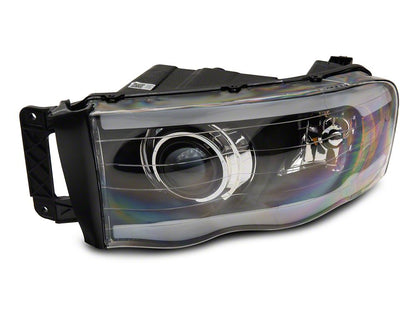 Raxiom Axial Series LED Projector Headlights; Black Housing; Clear Lens (03-05 RAM 3500)