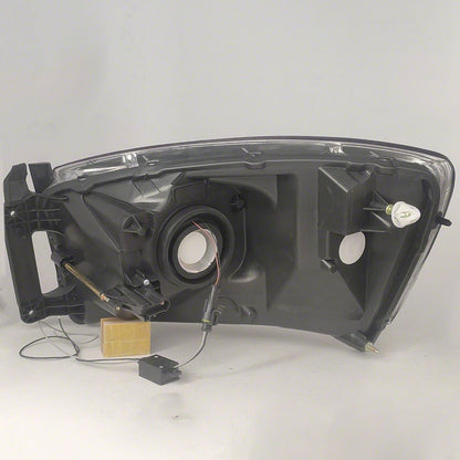 Raxiom Axial Series Headlights with LED Bar; Black Housing; Clear Lens (06-09 RAM 3500)