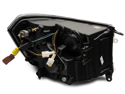 Raxiom Axial Series Headlights with Sequential LED Bar; Black Housing; Clear Lens (10-18 RAM 3500 w/ Factory Halogen Non-Projector Headlights)
