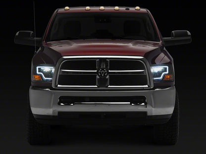 Raxiom Axial Series LED Headlights; Black Housing; Clear Lens (10-18 RAM 3500 w/ Factory Halogen Non-Projector Headlights)