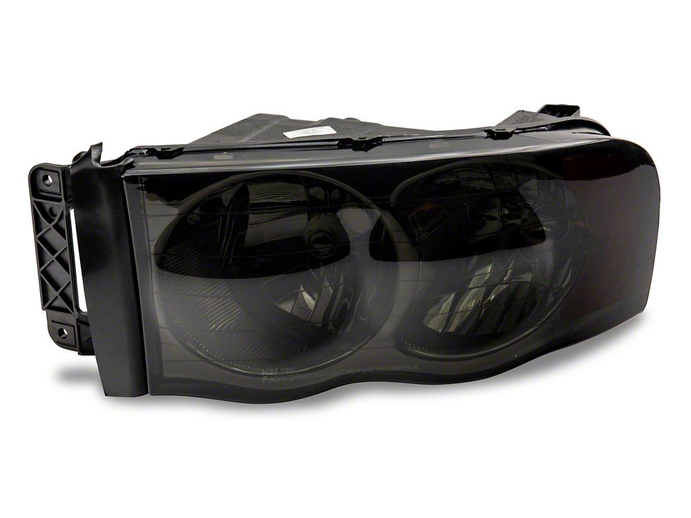 Raxiom Axial Series OEM Style Replacement Headlights; Chrome Housing; Smoked Lens (03-05 RAM 3500)