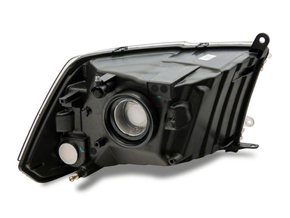 Raxiom Axial Series OEM Style Replacement Headlights with Single Bulb; Chrome Housing; Clear Lens (10-18 RAM 3500 w/ Factory Halogen Non-Projector Headlights)