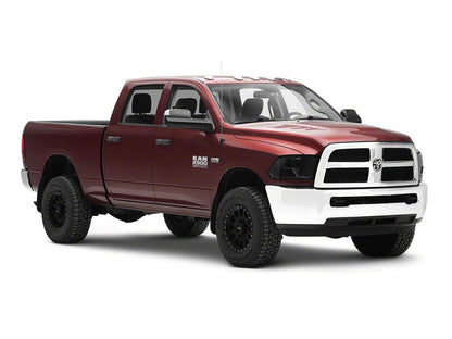 Raxiom Axial Series OEM Style Replacement Headlights with Single Bulb; Chrome Housing; Smoked Lens (10-18 RAM 3500 w/ Factory Halogen Non-Projector Headlights)