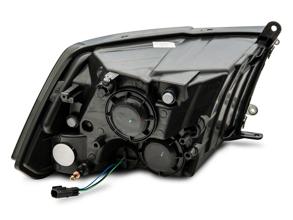 Raxiom Axial Series OEM Style Replacement Headlights with Dual Bulb; Chrome Housing; Smoked Lens (10-18 RAM 3500 w/ Factory Halogen Non-Projector Headlights)