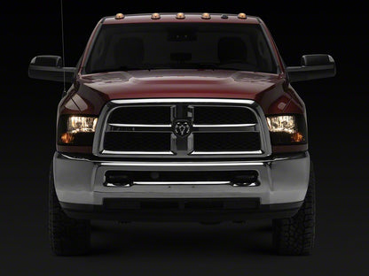 Raxiom Axial Series OEM Style Replacement Headlights with Dual Bulb; Chrome Housing; Smoked Lens (10-18 RAM 3500 w/ Factory Halogen Non-Projector Headlights)