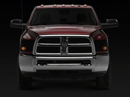 Raxiom Axial Series OEM Style Replacement Headlights with Dual Bulb; Chrome Housing; Smoked Lens (10-18 RAM 3500 w/ Factory Halogen Non-Projector Headlights)