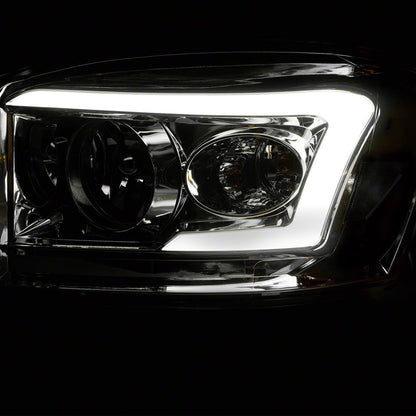 Raxiom Axial Series LED DRL Projector Headlights; Chrome Housing; Clear Lens (06-08 RAM 1500)