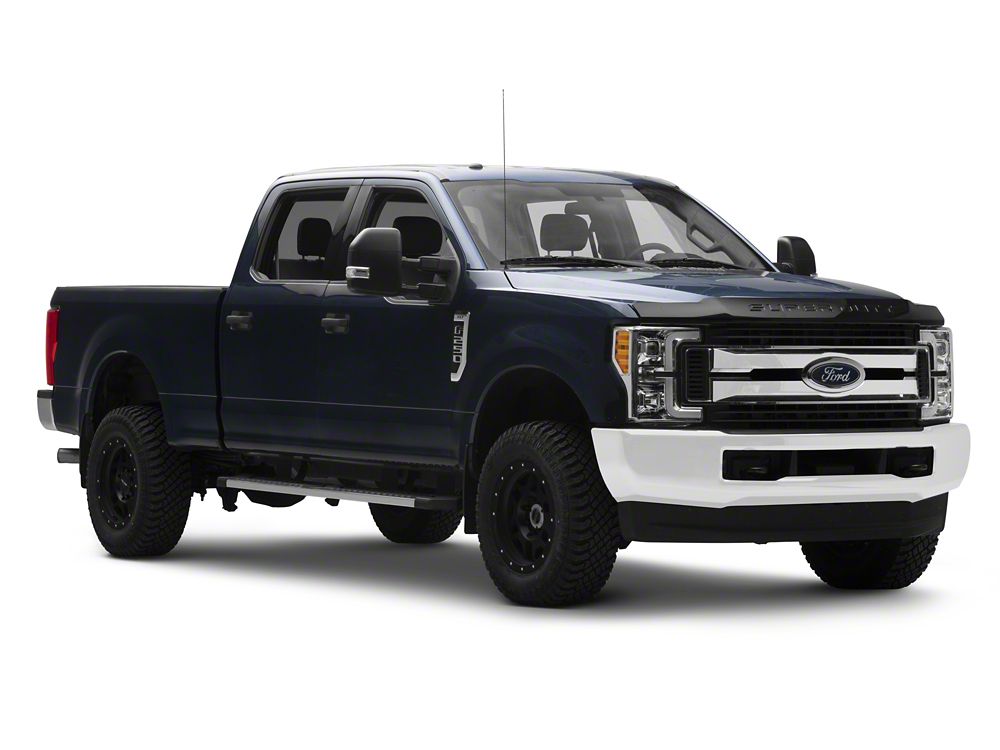 Raxiom Axial Series LED DRL Projector Headlights; Chrome Housing; Clear Lens (17-19 F-350 Super Duty w/ Factory Halogen Headlights)