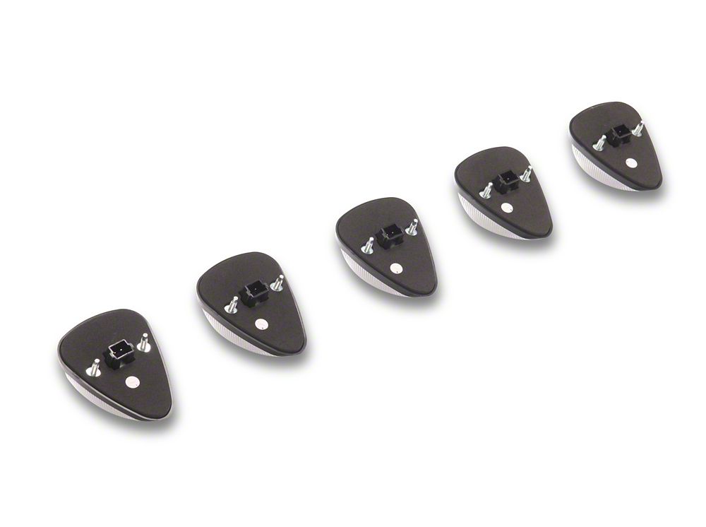 Raxiom Axial Series LED Cab Roof Clearance Light Kit; White; Clear Lens (11-16 F-350 Super Duty w/ OEM Cab Lights)