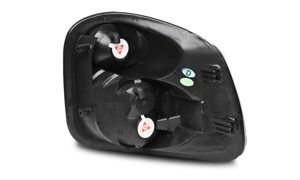 Raxiom Axial Series Euro Tail Lights; Chrome Housing; Clear Lens (97-00 F-150 Flareside)