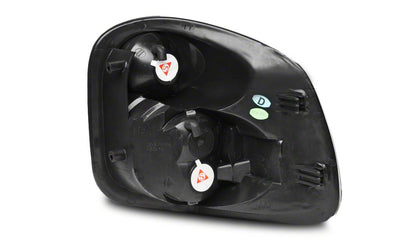 Raxiom Axial Series Euro Tail Lights; Chrome Housing; Clear Lens (97-00 F-150 Flareside)