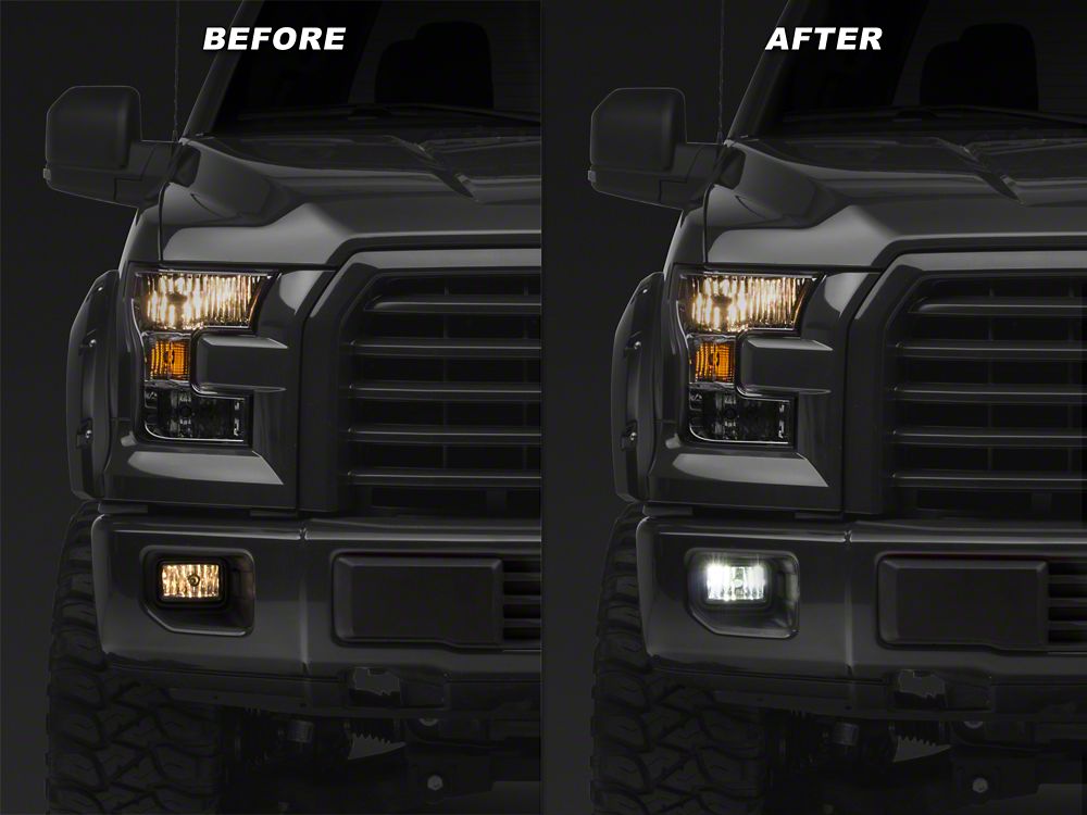 Raxiom Axial Series 1400 Lumen LED Fog Light Conversion Kit; H10 (99-25 F-150, Excluding 02-03 Harley Davidson)