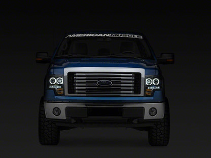 Raxiom Axial Series Black Projector Headlights w/ CCFL Halo (09-14 w/o Factory HID)