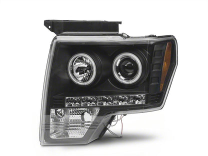 Raxiom Axial Series Black Projector Headlights w/ CCFL Halo (09-14 w/o Factory HID)