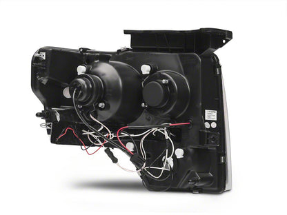 Raxiom Axial Series Black Projector Headlights w/ CCFL Halo (09-14 w/o Factory HID)
