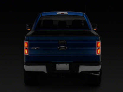 Raxiom Axial Series Side Mirror LED Turn Signal Lights; Smoked (04-14 F-150)