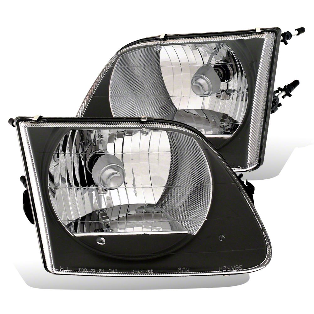 Raxiom G2 Euro Headlights; Black Housing; Clear Lens (97-03 F-150)