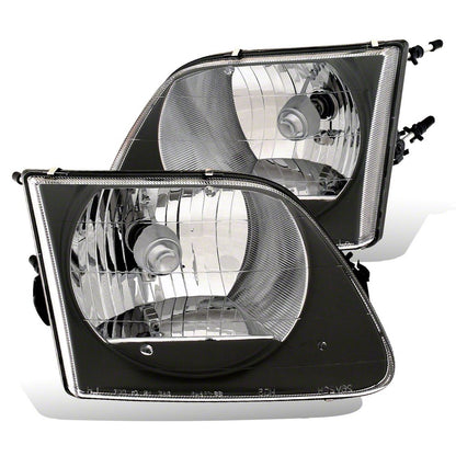 Raxiom G2 Euro Headlights; Black Housing; Clear Lens (97-03 F-150)