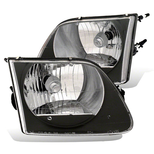 Raxiom G2 Euro Headlights; Black Housing; Clear Lens (97-03 F-150)