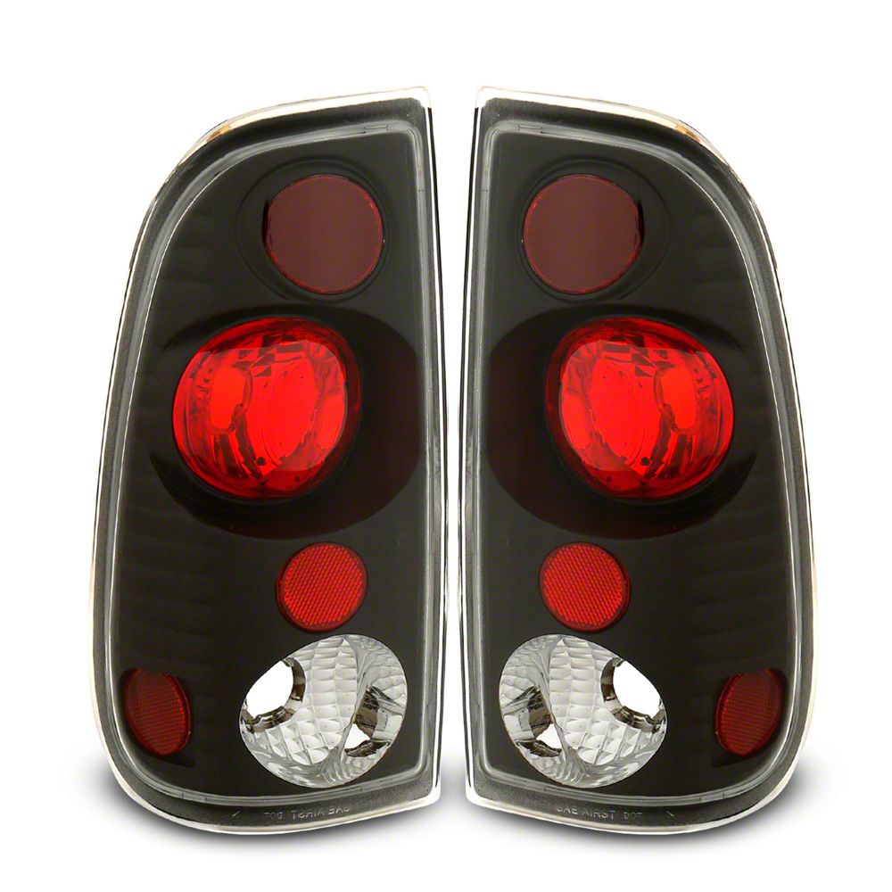 Raxiom Axial Series Version 2 Tail Lights; Black Housing; Red/Clear Lens (97-03 F-150 Styleside)