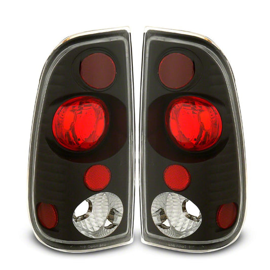 Raxiom Axial Series Version 2 Tail Lights; Black Housing; Red/Clear Lens (97-03 F-150 Styleside)