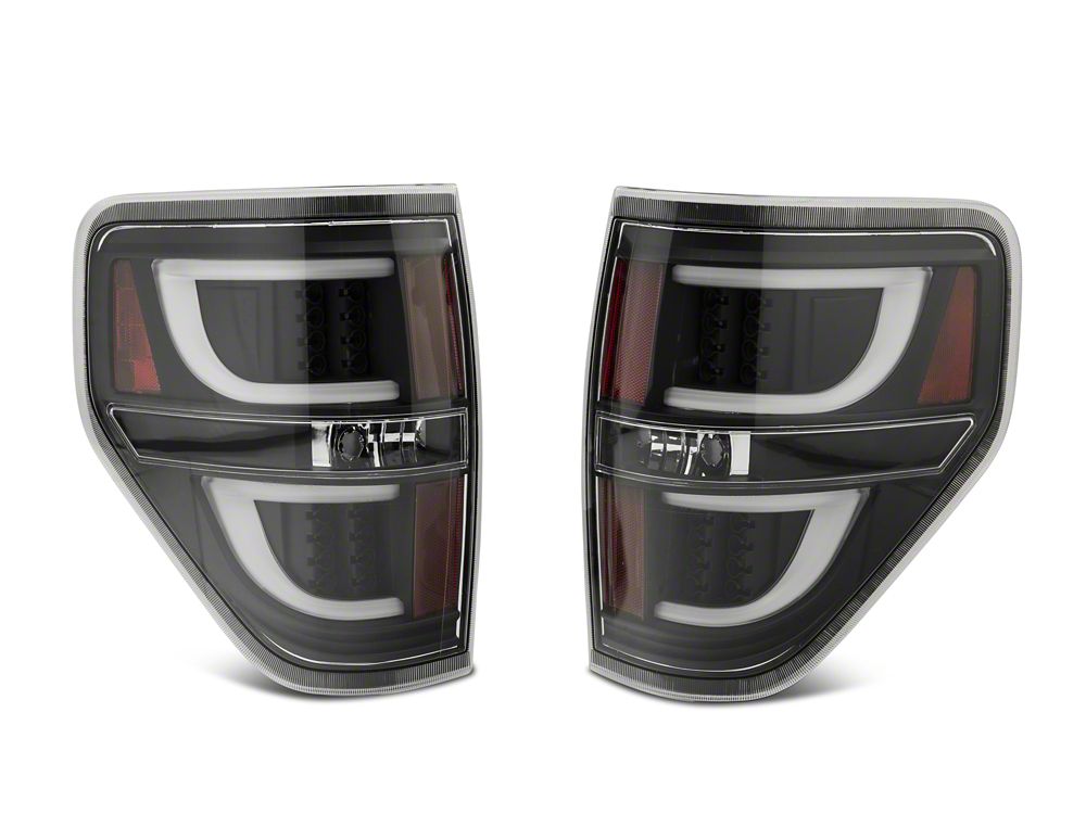 Raxiom G2 LED Tail Lights; Black Housing; Clear Lens (09-14 F-150 Styleside)
