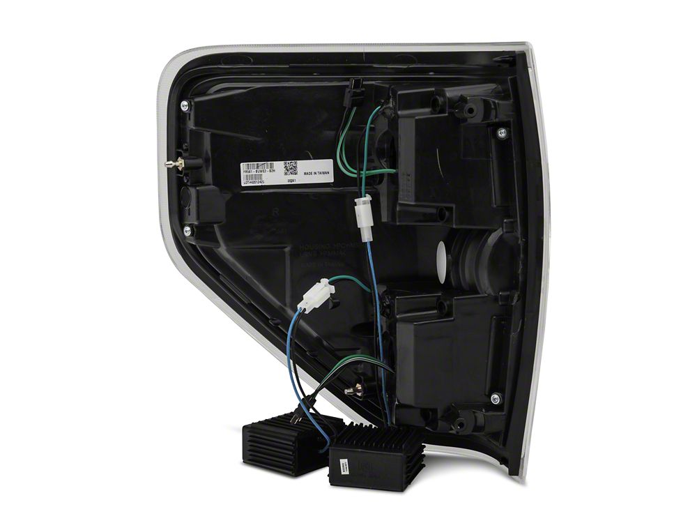 Raxiom G2 LED Tail Lights; Black Housing; Clear Lens (09-14 F-150 Styleside)