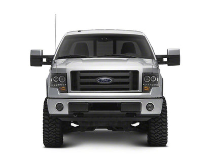 Raxiom G2 Super White LED Halo Projector Headlights; Black Housing; Clear Lens (09-14 F-150 w/ Factory Halogen Headlights)