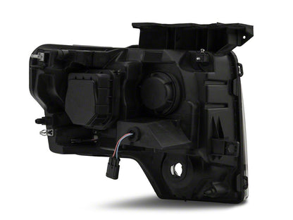 Raxiom G2 Super White LED Halo Projector Headlights; Black Housing; Clear Lens (09-14 F-150 w/ Factory Halogen Headlights)