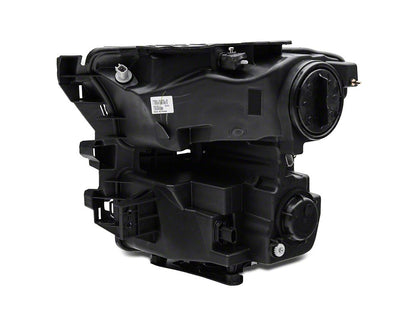 Raxiom G3 Projector Headlights with LED Accent; Black Housing; Clear Lens (15-17 F-150 w/ Factory Halogen Headlights)