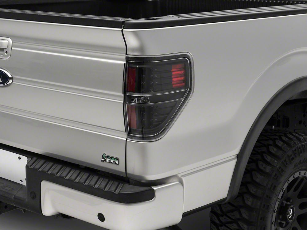 Raxiom LED Tail Lights; Black Housing; Clear Lens (09-14 F-150 Styleside)