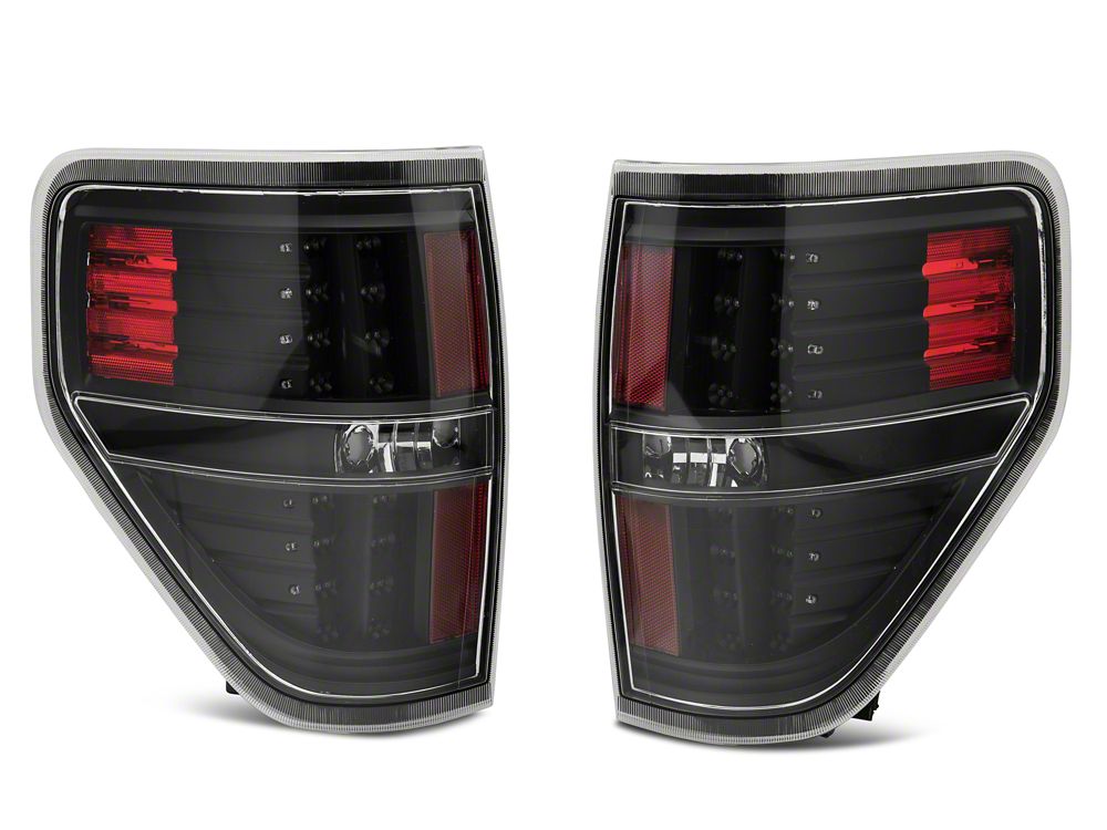 Raxiom LED Tail Lights; Black Housing; Clear Lens (09-14 F-150 Styleside)