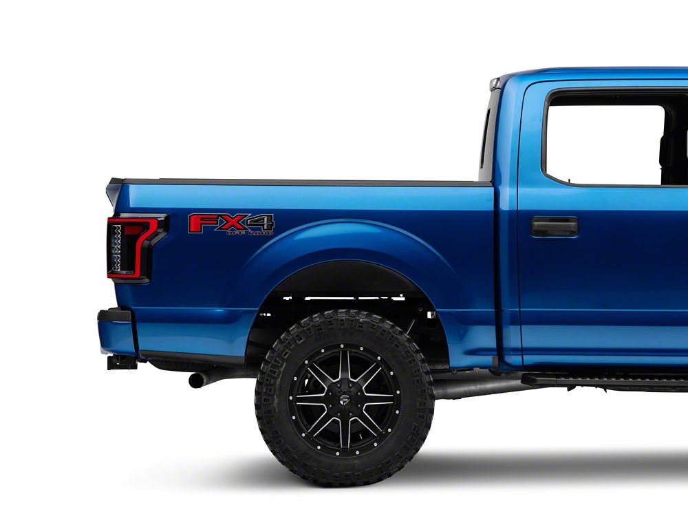 Raxiom LED Tail Lights; Black Housing; Clear Lens (15-17 F-150 w/ Factory Halogen Non-BLIS Tail Lights)