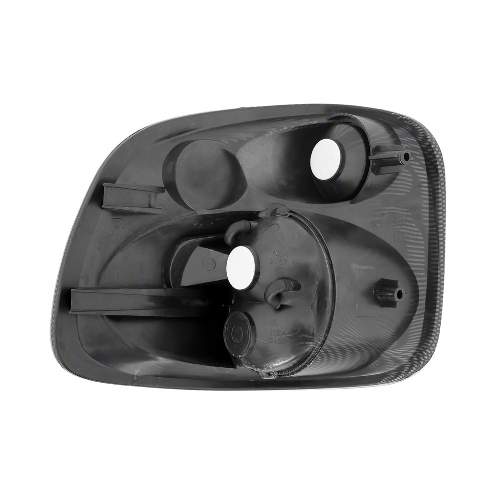 Raxiom Axial Series Version 2 Tail Lights; Carbon Fiber Housing; Red/Clear Lens (01-03 F-150 Flareside)