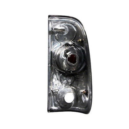 Raxiom Axial Series Version 2 Tail Lights; Chrome Housing; Red/Clear Lens (97-03 F-150 Styleside)