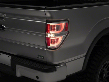 Raxiom G2 LED Tail Lights; Chrome Housing; Clear Lens (09-14 F-150 Styleside)