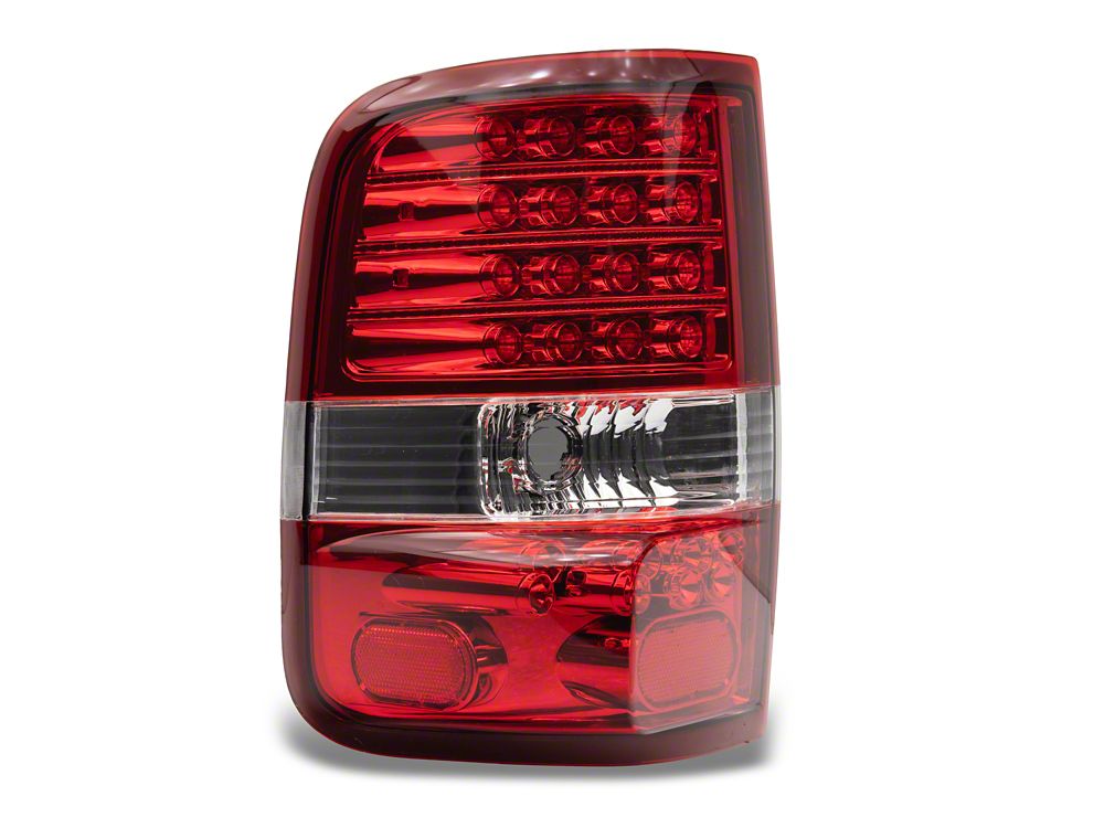 Raxiom LED Tail Lights; Chrome Housing; Red/Clear Lens (04-08 F-150 Styleside)
