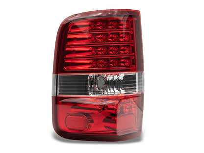 Raxiom LED Tail Lights; Chrome Housing; Red/Clear Lens (04-08 F-150 Styleside)