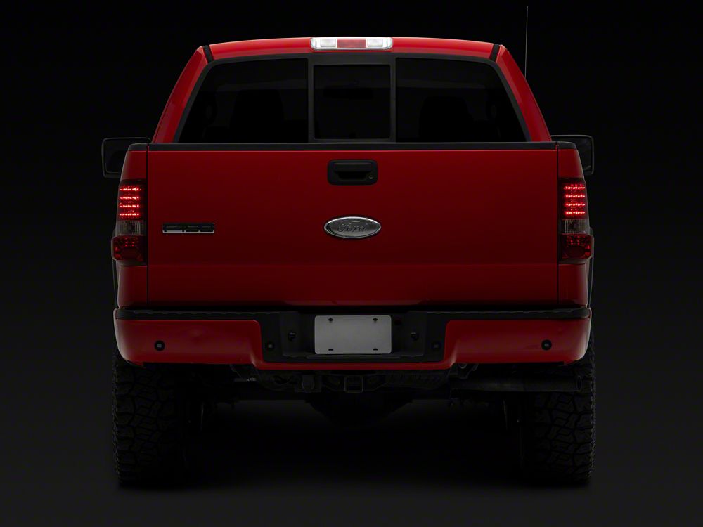 Raxiom LED Tail Lights; Chrome Housing; Red/Clear Lens (04-08 F-150 Styleside)