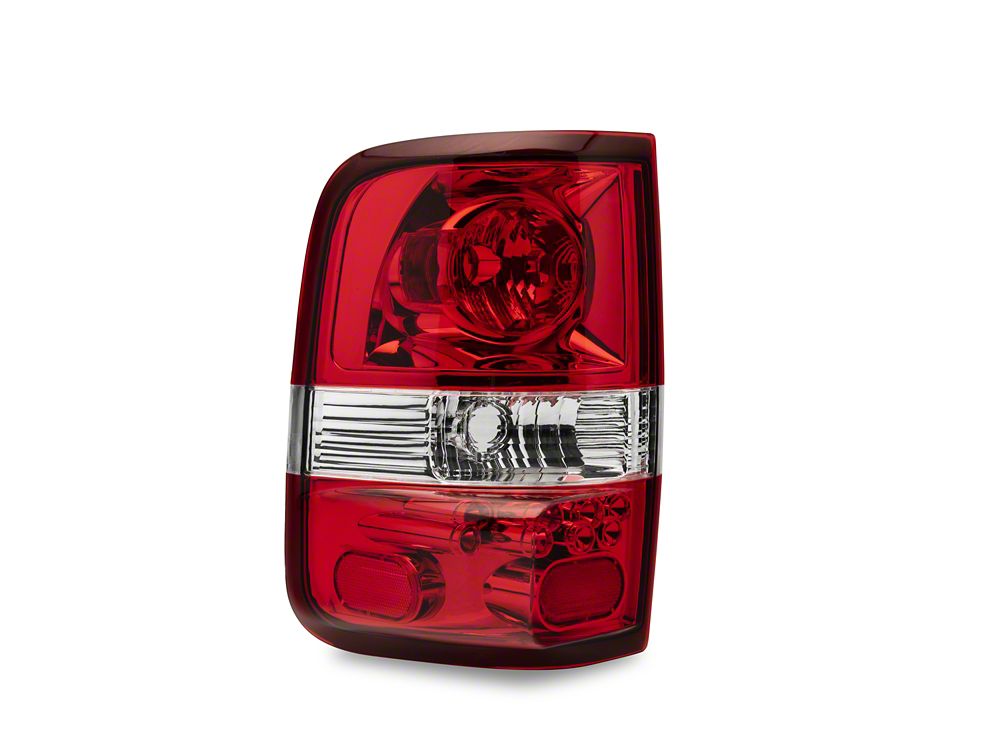 Raxiom OEM Style Tail Lights; Chrome Housing; Red Lens (04-08 F-150 Styleside)