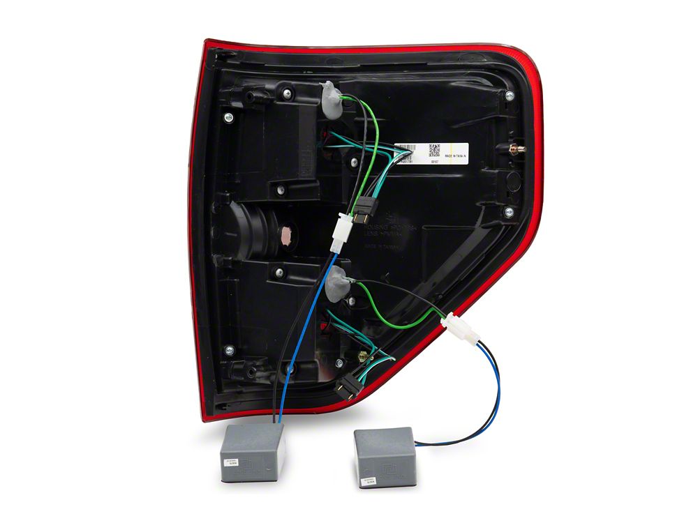 Raxiom LED Tail Lights; Chrome Housing; Red/Clear Lens (09-14 F-150 Styleside)