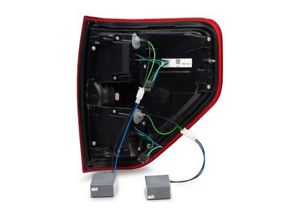 Raxiom LED Tail Lights; Chrome Housing; Red/Clear Lens (09-14 F-150 Styleside)