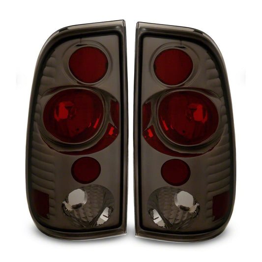 Raxiom Axial Series Version 2 Tail Lights; Black Housing; Smoked Lens (97-03 F-150 Styleside)